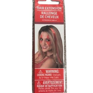 New in Package Red Hair Extension 15”